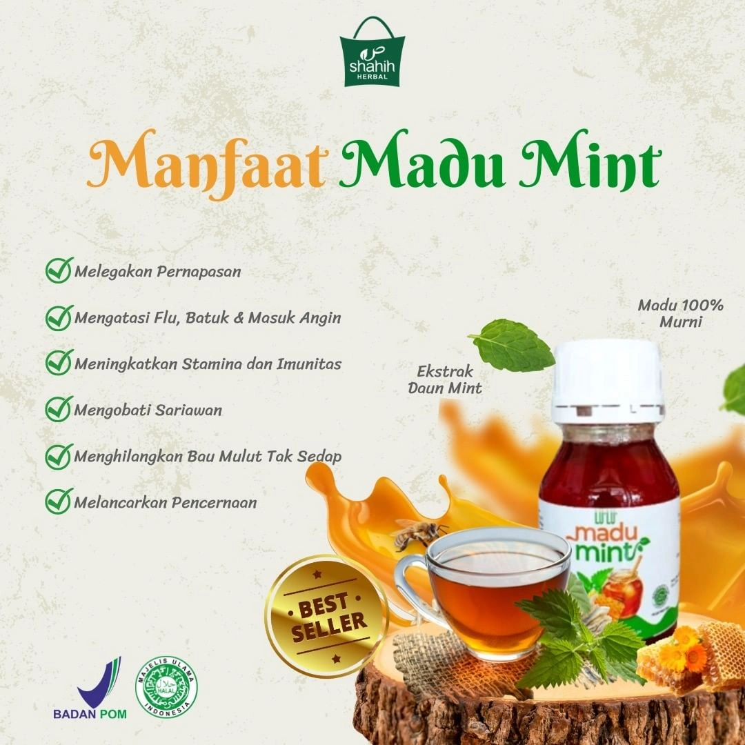 MADU MINT LU'LU' MELEGAKAN PERNAPASAN - Gambar 3