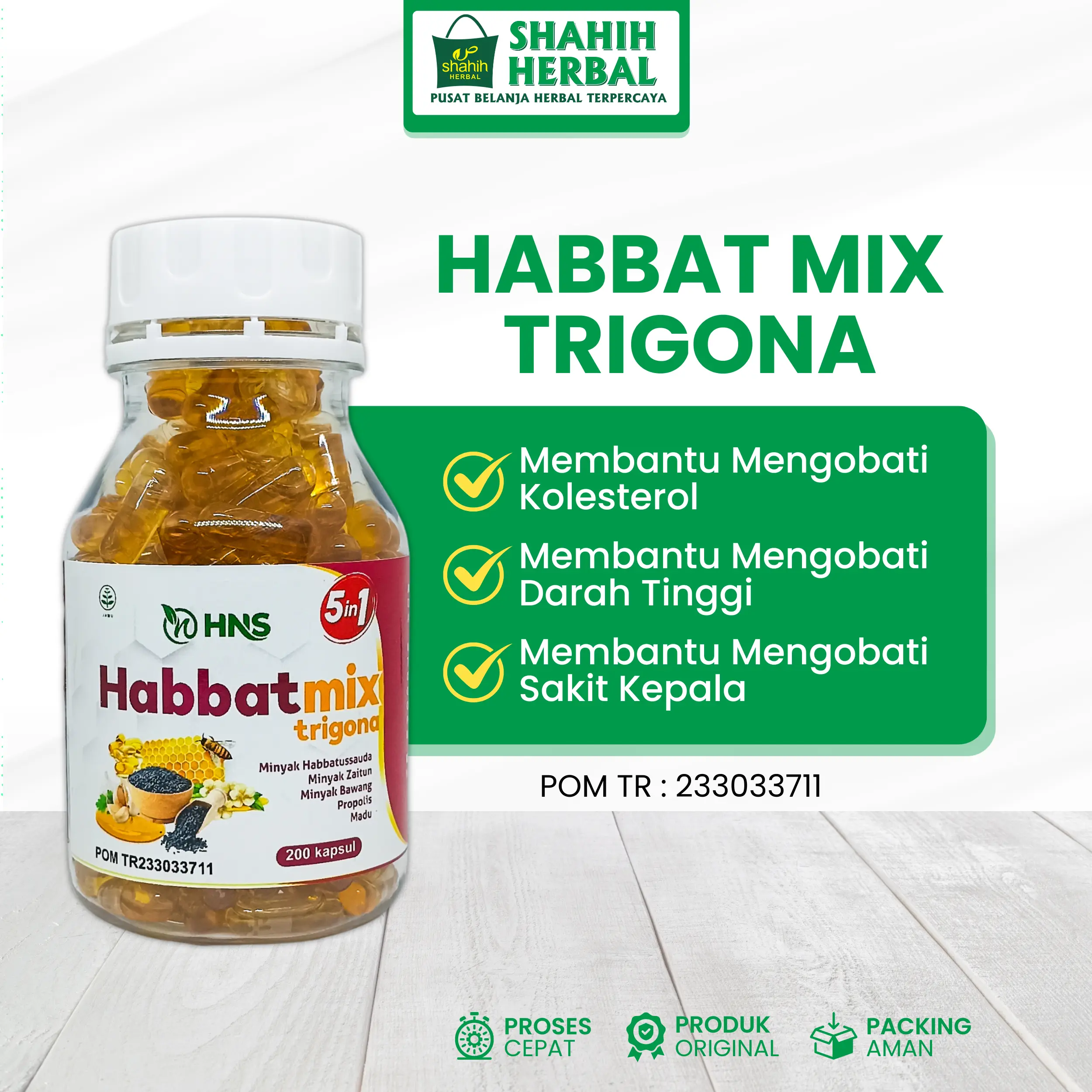 HABBATMIX kapsul herbal untuk kolesterol